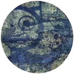 Elemental Beauty Abstract Print Wooden Puzzle Round by dflcprintsclothing