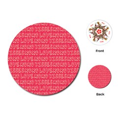 Pattern 317 Playing Cards Single Design (round) by GardenOfOphir