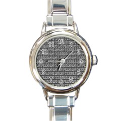Pattern 321 Round Italian Charm Watch by GardenOfOphir