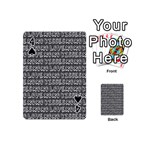 Pattern 321 Playing Cards 54 Designs (Mini) Front - Spade4