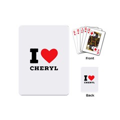 I Love Cheryl Playing Cards Single Design (mini) by ilovewhateva