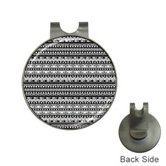 Tribal Zentangle Line Pattern Hat Clips With Golf Markers by Semog4