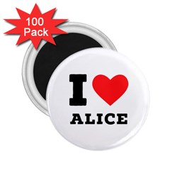 I Love Alice 2 25  Magnets (100 Pack)  by ilovewhateva
