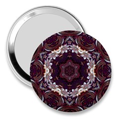 Rosette Kaleidoscope Mosaic Abstract Background 3  Handbag Mirrors by Jancukart