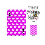 Cute Whale Illustration Pattern Playing Cards 54 Designs (Mini) Front - SpadeQ