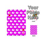 Cute Whale Illustration Pattern Playing Cards 54 Designs (Mini) Front - Heart7