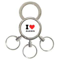 I Love Alexis 3-ring Key Chain by ilovewhateva