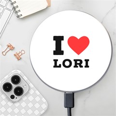 I Love Lori Wireless Fast Charger(white) by ilovewhateva