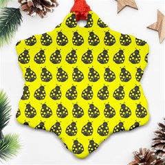 Ladybug Vector Geometric Tile Pattern Ornament (snowflake) by GardenOfOphir