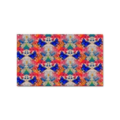 Butterflies Blue Pattern Girly Sticker Rectangular (100 Pack) by Jancukart