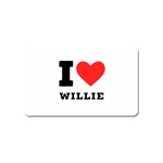 I love willie Magnet (Name Card) Front