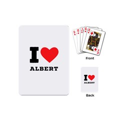 I Love Albert Playing Cards Single Design (mini) by ilovewhateva