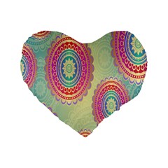 Background-02 Standard 16  Premium Heart Shape Cushions by nateshop