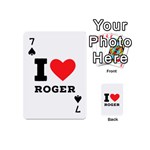 I love roger Playing Cards 54 Designs (Mini) Front - Spade7