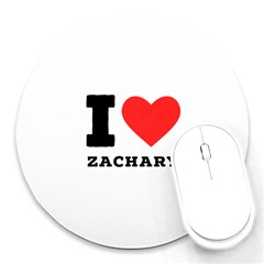 I Love Zachary Round Mousepad by ilovewhateva