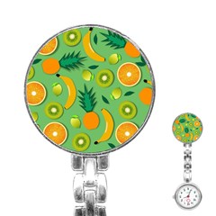 Fruit Tropical Pattern Design Art Stainless Steel Nurses Watch by danenraven