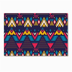 Pattern Colorful Aztec Postcard 4 x 6  (pkg Of 10) by Wegoenart