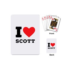 I Love Scott Playing Cards Single Design (mini) by ilovewhateva
