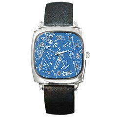 Education Square Metal Watch by nateshop