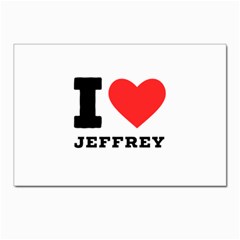 I Love Jeffrey Postcard 4 x 6  (pkg Of 10) by ilovewhateva