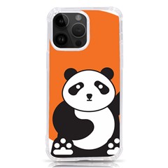 Panda Animal Orange Sun Nature Iphone 14 Pro Max Tpu Uv Print Case by Semog4