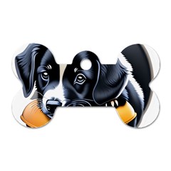 Dog Animal Cute Pet Puppy Pooch Dog Tag Bone (two Sides) by Semog4