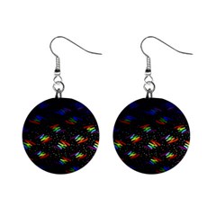 Rainbows Pixel Pattern Mini Button Earrings by Semog4