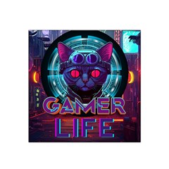 Gamer Life Satin Bandana Scarf 22  X 22  by minxprints