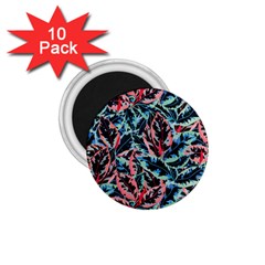 Leaves Leaf Pattern Patterns Colorfu 1 75  Magnets (10 Pack)  by Semog4