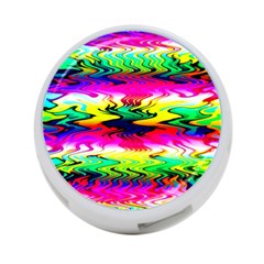 Waves Of Color 4-port Usb Hub (two Sides) by Semog4