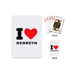 I Love Kenneth Playing Cards Single Design (mini) by ilovewhateva