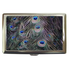 Peacock Feathers Peacock Bird Feathers Cigarette Money Case by Jancukart