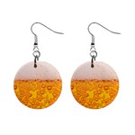 Beer Texture Drinks Texture Mini Button Earrings Front