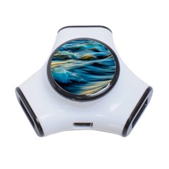 Waves Abstract Waves Abstract 3-port Usb Hub by Semog4