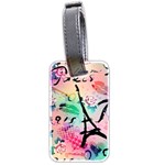 From Paris Abstract Art Pattern Luggage Tag (two sides) Back