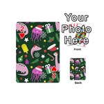 Colorful Funny Christmas Pattern Playing Cards 54 Designs (Mini) Front - Heart2