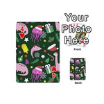 Colorful Funny Christmas Pattern Playing Cards 54 Designs (Mini) Front - Heart4