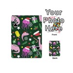Colorful Funny Christmas Pattern Playing Cards 54 Designs (Mini) Front - Spade6