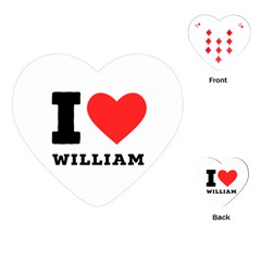 I Love William Playing Cards Single Design (heart) by ilovewhateva