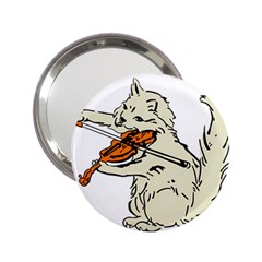 Cat Playing The Violin Art 2 25  Handbag Mirrors by oldshool