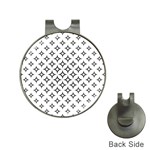 Star-curved-pattern-monochrome Hat Clips with Golf Markers Front