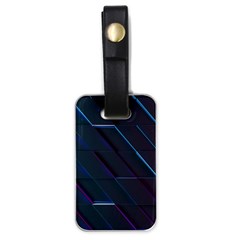Glass-scifi-violet-ultraviolet Luggage Tag (one Side) by Semog4