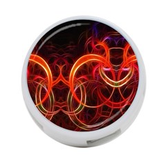 Background Fractal Abstract 4-port Usb Hub (one Side) by Semog4