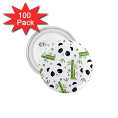 Giant Panda Bear Green Bamboo 1 75  Buttons (100 Pack)  by Salman4z