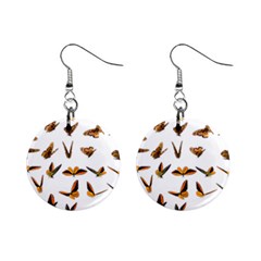 Butterfly Butterflies Insect Swarm Mini Button Earrings by Salman4z
