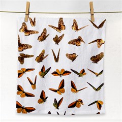 Butterfly Butterflies Insect Swarm Face Towel by Salman4z