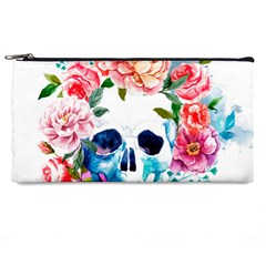 Day Of The Dead Skull Art Pencil Case by Salman4z