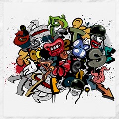 Mural Graffiti Paint Canvas 20  X 20  by Salman4z