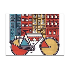 Amsterdam Graphic Design Poster Illustration Sticker A4 (10 Pack) by Salman4z