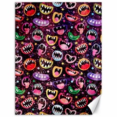 Funny Monster Mouths Canvas 18  X 24  by Salman4z